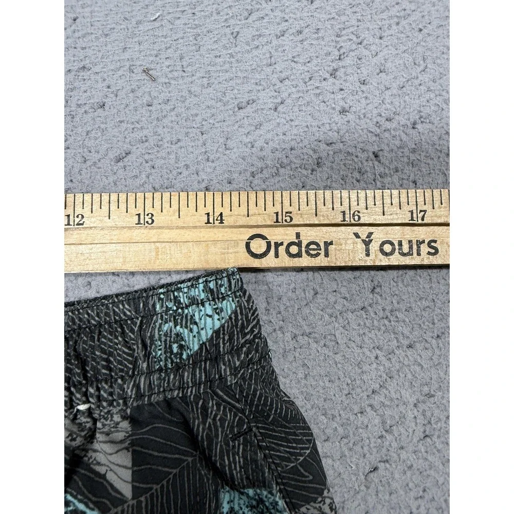 Chubbies Swim Trunks Shorts Mens 30 Black Geometric Lined Drawstring Pockets